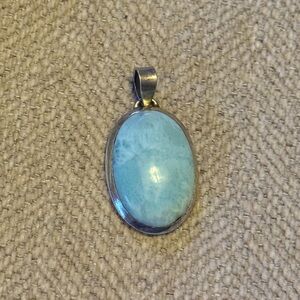 Sterling Silver Larimar Pendant